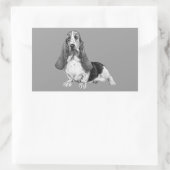 Sticker Rectangulaire Dessin de cache (Sac)