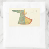 Sticker Rectangulaire Dessin de Kimono semi-fini (Sac)