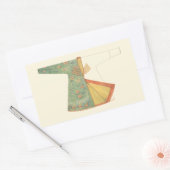 Sticker Rectangulaire Dessin de Kimono semi-fini (Enveloppe)