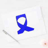 Sticker Rectangulaire Dessin de ruban bleu (Enveloppe)