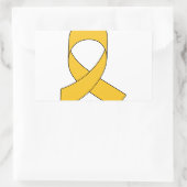 Sticker Rectangulaire Dessin du ruban or (Sac)