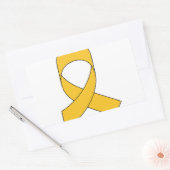 Sticker Rectangulaire Dessin du ruban or (Enveloppe)
