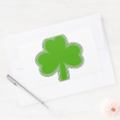 Sticker Rectangulaire Dessin Shamrock de Saint Patrick (Enveloppe)
