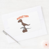Sticker Rectangulaire Dessin T-Rex Bigfoot (Enveloppe)