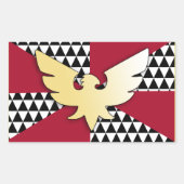 Sticker Rectangulaire Dessiner l'indicateur de la fierté (Devant)