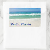 Sticker Rectangulaire Destin Florida Blue Beach (Sac)