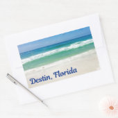Sticker Rectangulaire Destin Florida Blue Beach (Enveloppe)