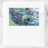 Sticker Rectangulaire Détail de la coquille de Paua (Sac)