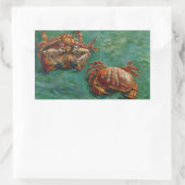 Sticker Rectangulaire Deux crabes par Vincent van Gogh (Sac)