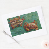 Sticker Rectangulaire Deux crabes par Vincent van Gogh (Enveloppe)