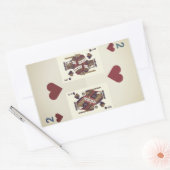 Sticker Rectangulaire Deux Hearts (Enveloppe)