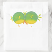 Sticker Rectangulaire Deux Inséparables (Sac)