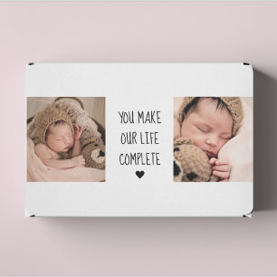 Sticker Rectangulaire Deux photos modernes   Vous Rendez Notre Vie Compl