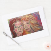 Sticker Rectangulaire Deux Sœurs (Enveloppe)
