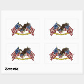 Sticker Rectangulaire Deuxième amendement Liberty Eagle (Feuille)