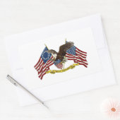Sticker Rectangulaire Deuxième amendement Liberty Eagle (Enveloppe)