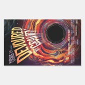 Sticker Rectangulaire Dévasté Par Gravité Halloween Trou Horreur Noir (Devant)