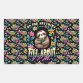 Sticker Rectangulaire Devis Fantaisie sur toute l'impression (Devant)