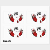 Sticker Rectangulaire dévotion condamnée : ange perdu (Feuille)