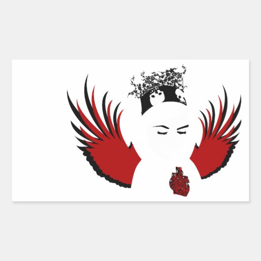 Sticker Rectangulaire dévotion condamnée : ange perdu (Devant)