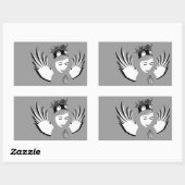 Sticker Rectangulaire dévotion condamnée : ange perdu (Feuille)