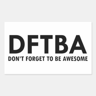 STICKER RECTANGULAIRE DFTBA