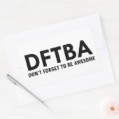 STICKER RECTANGULAIRE DFTBA (Enveloppe)
