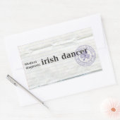 Sticker Rectangulaire Diagnostic Médicale : danseur irlandais (Enveloppe)