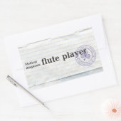 Sticker Rectangulaire Diagnostic Médicale : lecteur de flute (Enveloppe)