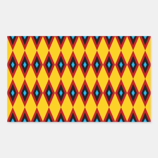 Sticker Rectangulaire Diamants (Devant)