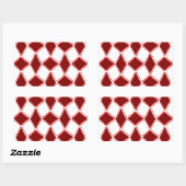 Sticker Rectangulaire Diamants (Feuille)