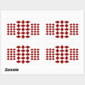 Sticker Rectangulaire Diamants (Feuille)