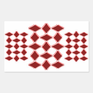 Sticker Rectangulaire Diamants