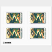 Sticker Rectangulaire Dickshooter Creek Idaho couleurs (Feuille)
