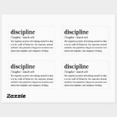 Sticker Rectangulaire Dictionnaire de discipline Définition esthétique (Feuille)