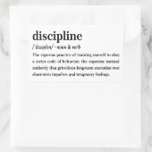 Sticker Rectangulaire Dictionnaire de discipline Définition esthétique (Sac)