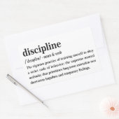 Sticker Rectangulaire Dictionnaire de discipline Définition esthétique (Enveloppe)