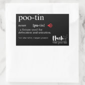 Sticker Rectangulaire Dictionnaire drôle Anti Poutine POOTIN (Sac)