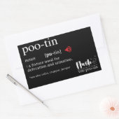 Sticker Rectangulaire Dictionnaire drôle Anti Poutine POOTIN (Enveloppe)