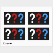 Sticker Rectangulaire die drei fragezeichen (Feuille)