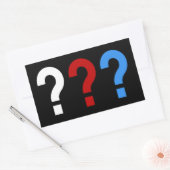 Sticker Rectangulaire die drei fragezeichen (Enveloppe)