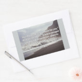 Sticker Rectangulaire Dieu cite : Jer 29:11— "Le Plan de Dieu pour vous" (Enveloppe)