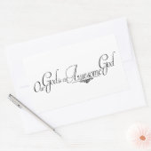 Sticker Rectangulaire Dieu incroyable (Enveloppe)