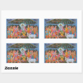 Sticker Rectangulaire Dieu indien (Feuille)