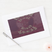 Sticker Rectangulaire Dieu vous bénisse Giraffes Art Imprimer/Design (Enveloppe)