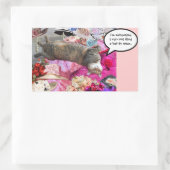 Sticker Rectangulaire Dilemme de Princess Tatus Cat (Sac)