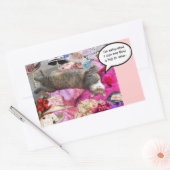 Sticker Rectangulaire Dilemme de Princess Tatus Cat (Enveloppe)
