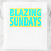 Sticker Rectangulaire Dimanche noir (Sac)