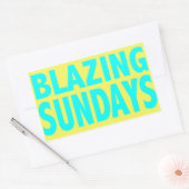 Sticker Rectangulaire Dimanche noir (Enveloppe)