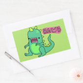 Sticker Rectangulaire Dino Rawr (Enveloppe)